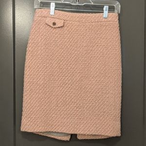 Blush Tweed JCrew The Pencil Skirt Size 00